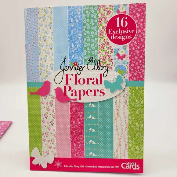 3 x Floral Paper Packs Quick Cards Lilly Bimble Jennifer Ellory Cardmaking UK - Picture 2 of 6